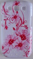Cover Per Samsung Galaxy S3 -tema floreale- con gocce in rilievo